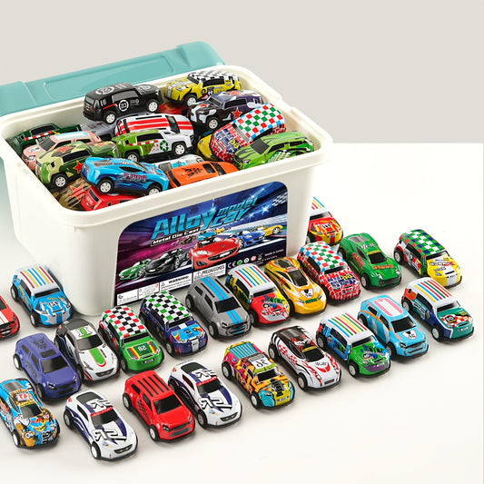 Dynamisches Spielzeug-Auto-Set mit 50 Autos und Aufbewahrungsbox – Perfektes Geschenk für Kinder