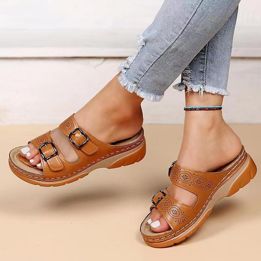 Bequeme Sommerschuhe – Verstellbar und Rutschfest