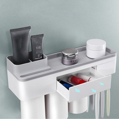 ToothCare – Praktischer Zahnbürstenhalter mit Zahnpastaspender