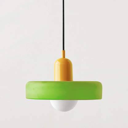 ColorLoop Pendelleuchte – Kunstzinnige Bauhaus-Hängeleuchte mit Warmlicht
