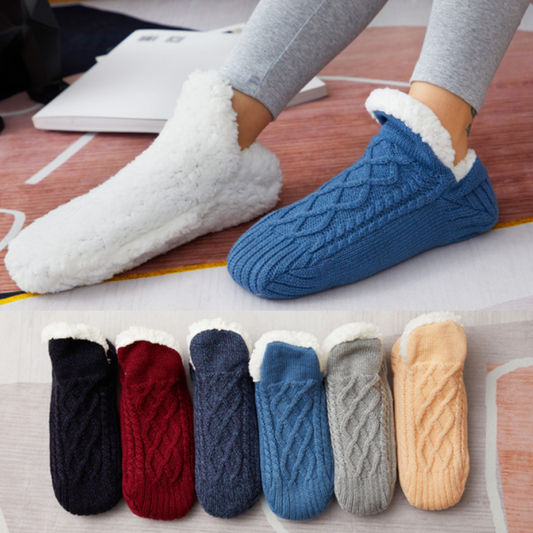 CozyFeet Stricksocken – Kuschelig und Rutschfest