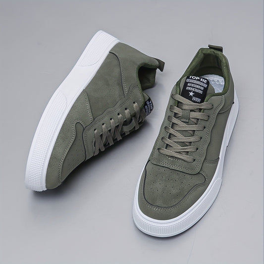 Herren Sneaker mit niedrigem Schaft – Bequem und langlebig mit weißer PVC-Sohle