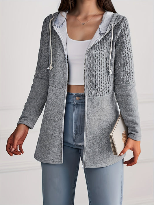 Luna Strick Hoodie Jacke – Stylisch und Bequem für Damen im Herbst und Winter