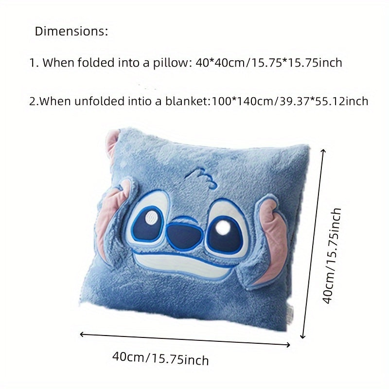 Stitch Kissen-Decke in Einem – Für Komfort und Gemütlichkeit in Einem