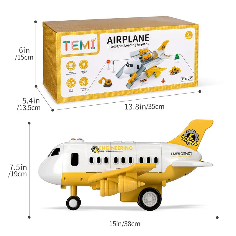 SkyAdventures Buntes Flugzeug – Interaktives Spielzeug für Junge Piloten