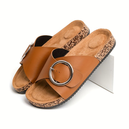 Moderne Damen Sandalen mit Metallverschluss – Komfortabel und Stilvoll für Jedes Jahr