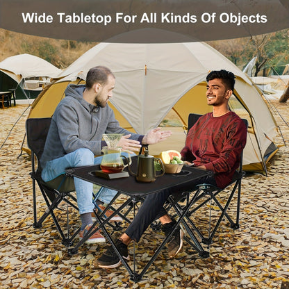 Klappbarer Outdoor Tisch- und Stuhlset – Tragbar für Camping & BBQ