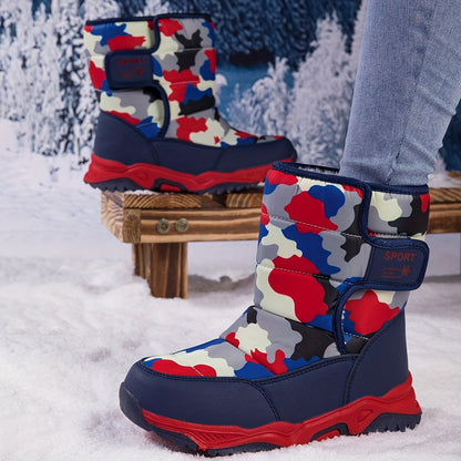 Trendy Camouflage Schneestiefel - Für Abenteurer