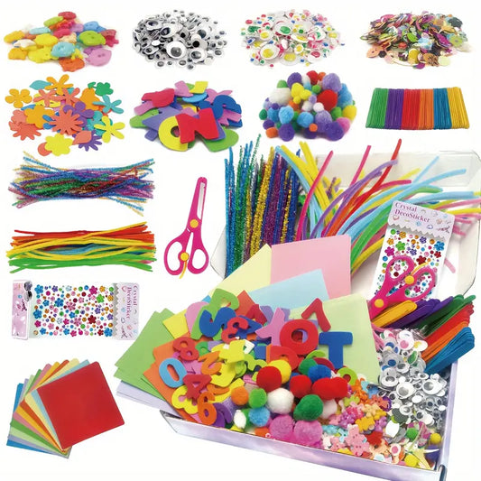 Kreative Bastelbox für Kinder – Komplettes Set für fantasievolles Basteln