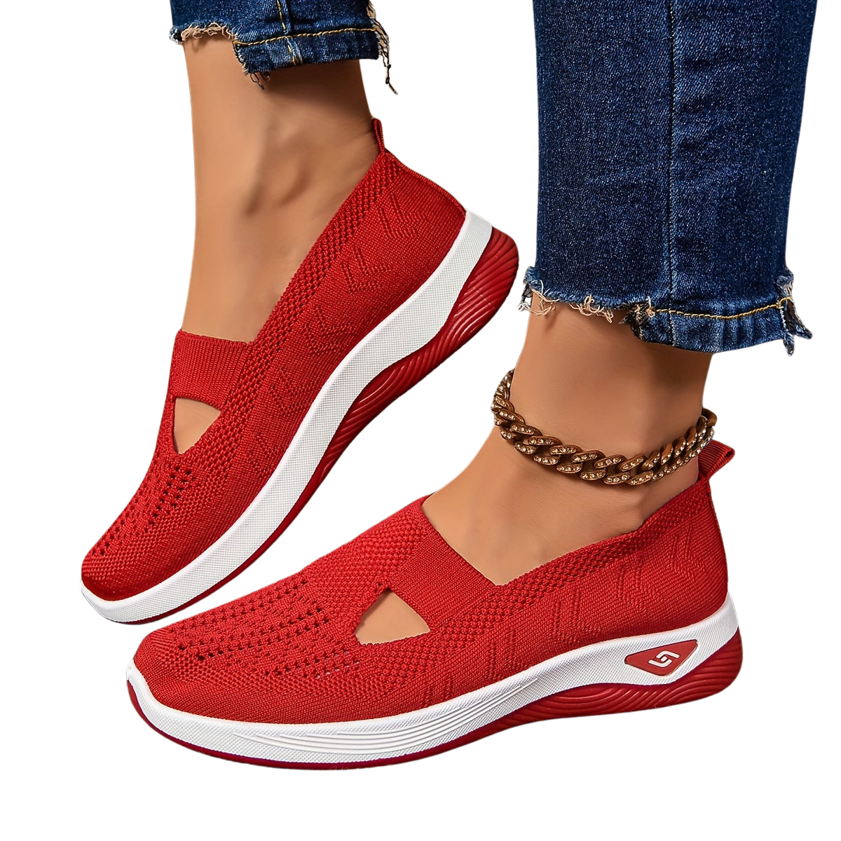 Lässige, atmungsaktive Slip-on-Sneakers