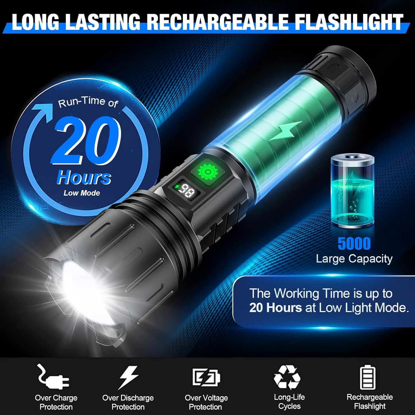 UltraBright Taschenlampe – Leistungsstark und Aufladbar