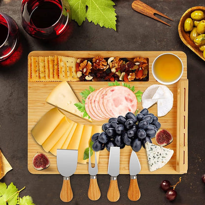 BambooServe Käsebrett Set – Stilvoll und Funktional Genießen