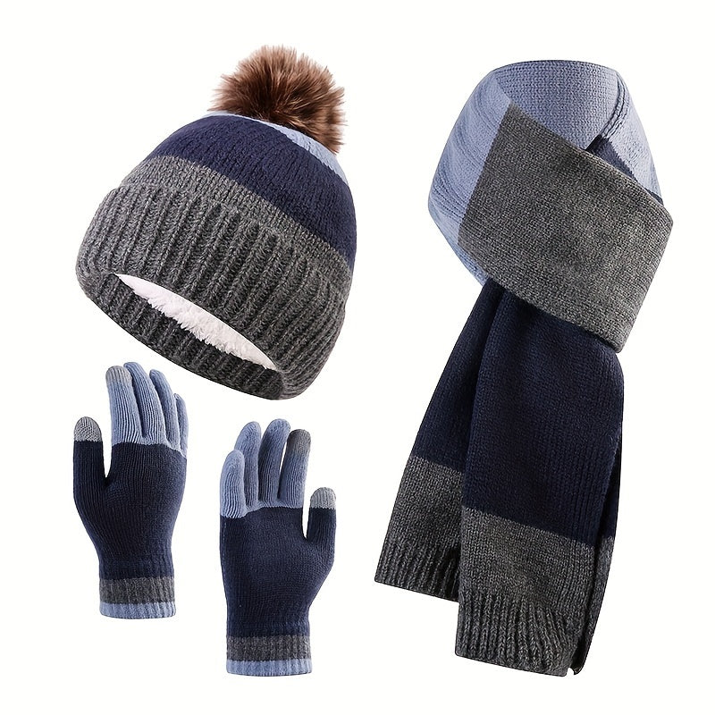 Trendy Winterset - Mütze, Schal und Handschuhe für Kalte Tage