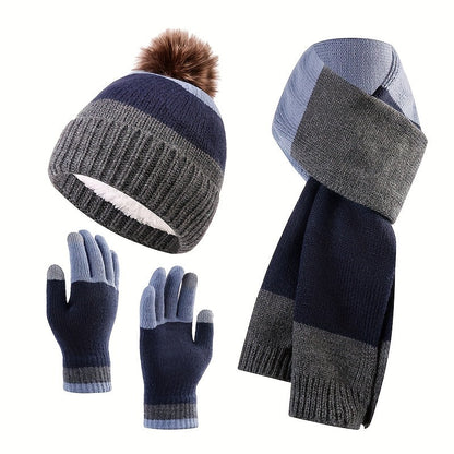 Trendy Winterset - Mütze, Schal und Handschuhe für Kalte Tage