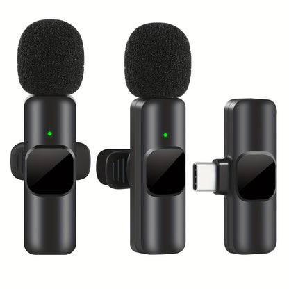Professionelles drahtloses Lavalier-Mikrofon - Perfekt für Videoaufnahmen und Live-Streaming