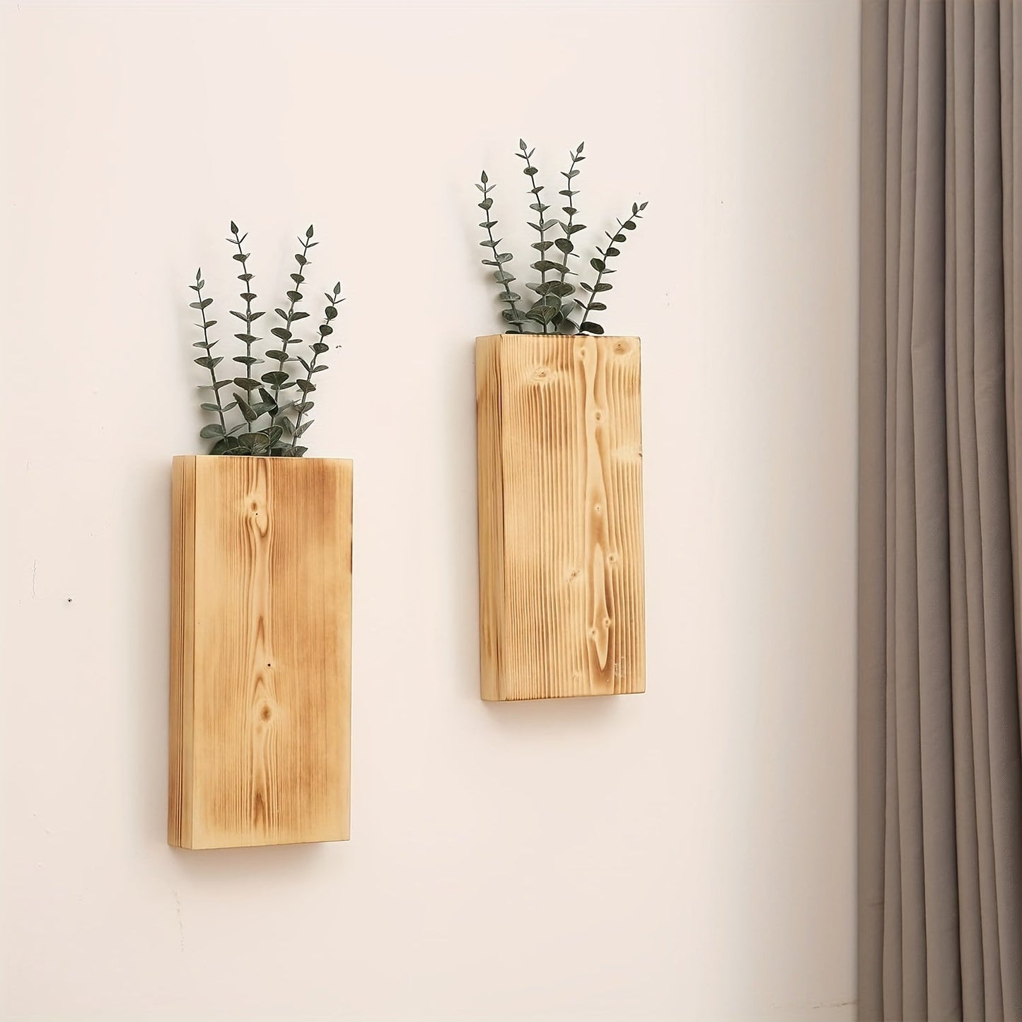 Rustikale Holz Wandvase – Natürliche Atmosphäre für jedes Interieur