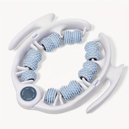 FlexiRoller 14-Rollen Massageroller – Tiefe Muskelentspannung mit Beinklemme
