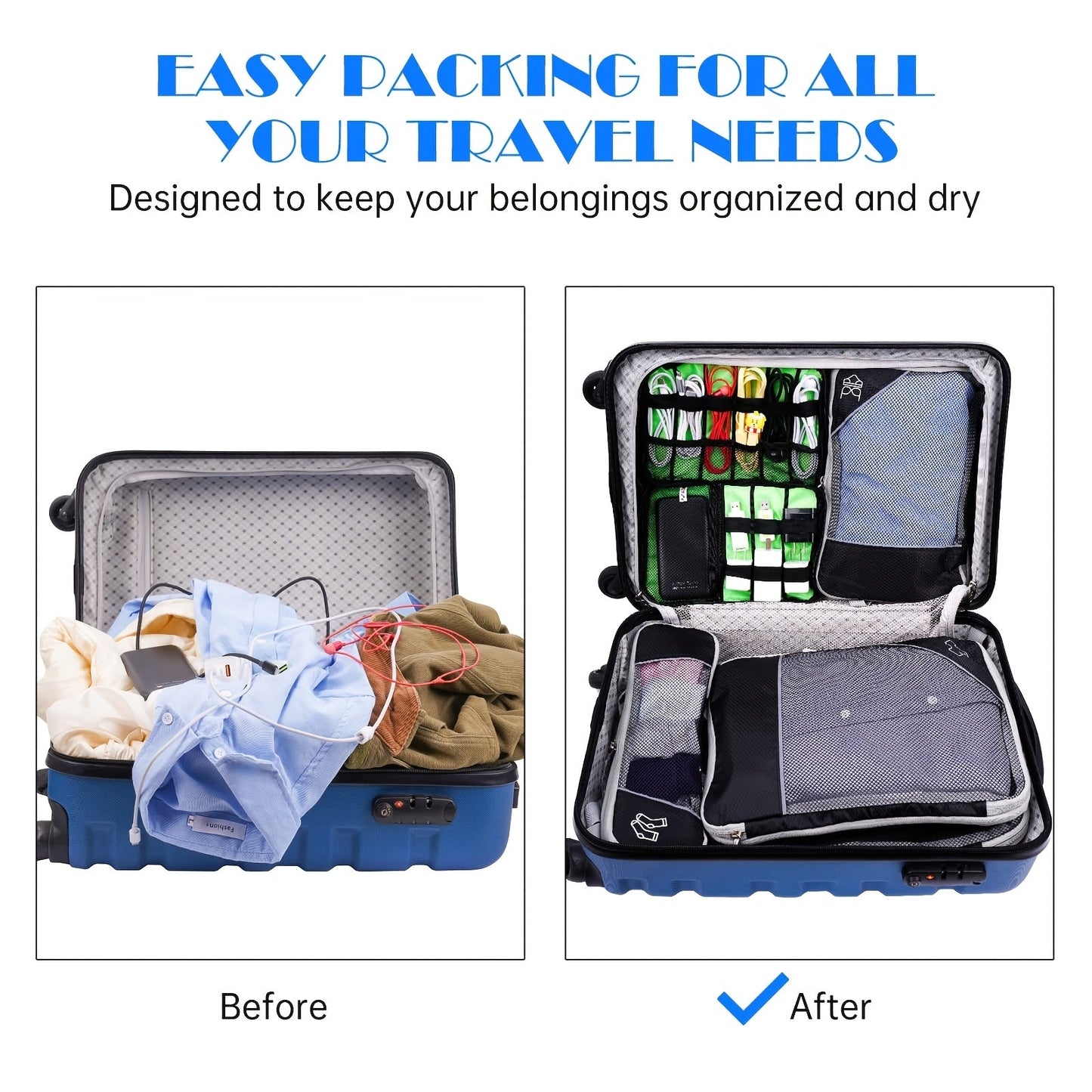 Reiseorganizer Set – Kompakt und Praktisch für Unterwegs