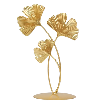 Goldene Ginkgo-Dekoration