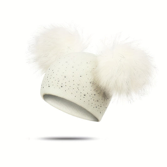 Lily Mädchen Pompon Mütze - Verspielt und Warm für die Wintermonate