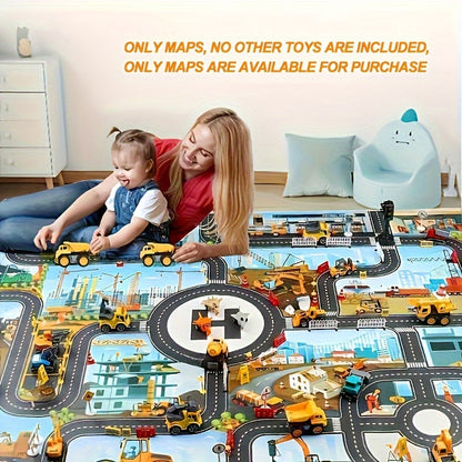 Bau und Abenteuer Spielteppich – Für Kleine Entdecker und Kreative Spieler