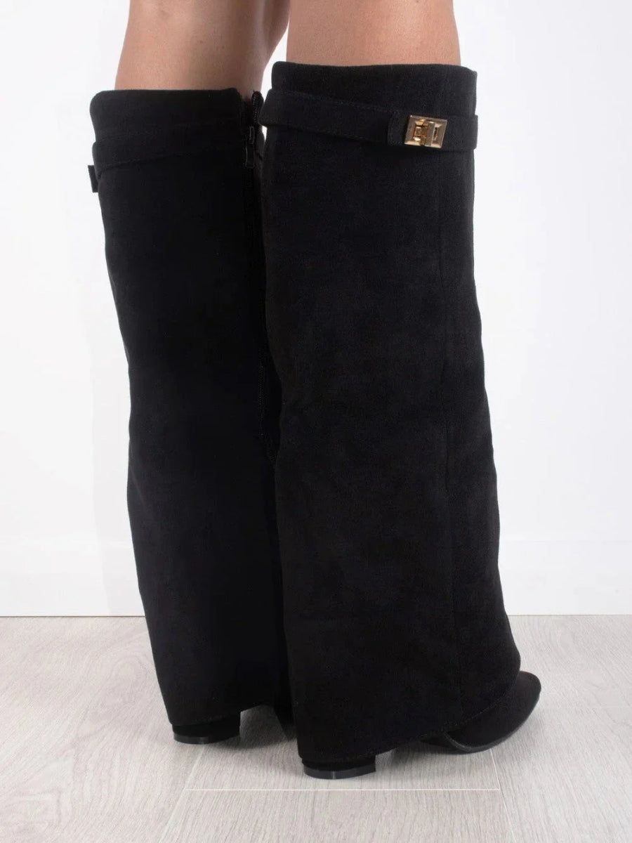 Luxe Wildleder Overknee Stiefel für Damen – Komfort und Klasse