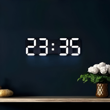 Futuristische LED-Wanduhr – Minimalistisches Design mit intelligenter Zeitanzeige