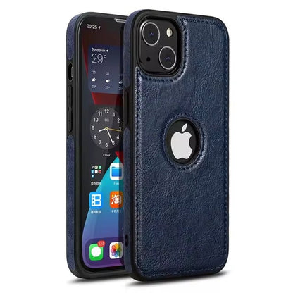 Luxuriöse Leder iPhone Hülle – Geschäftlich & Schützend