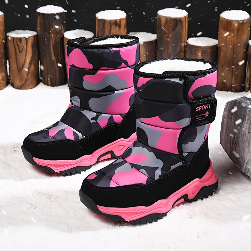 Trendy Camouflage Schneestiefel - Für Abenteurer