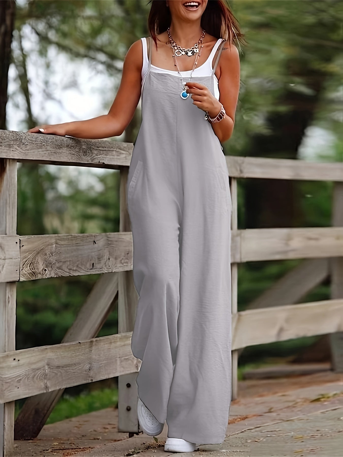 FlowEasy Spaghetti Jumpsuit – Komfort und Freiheit in Einem