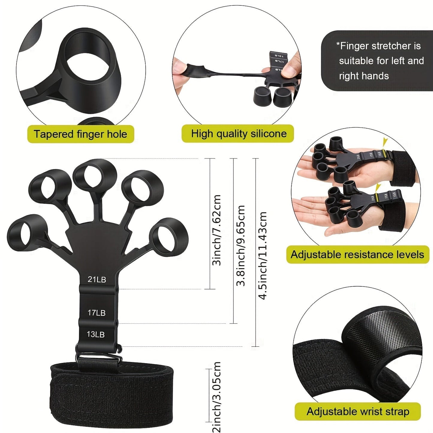 PowerGrip Handtrainer Set – 5-in-1 für Starke Hände und Unterarme