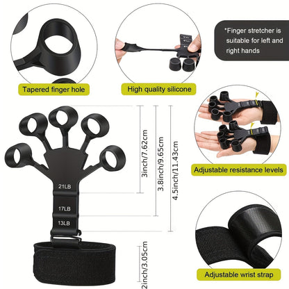 PowerGrip Handtrainer Set – 5-in-1 für Starke Hände und Unterarme