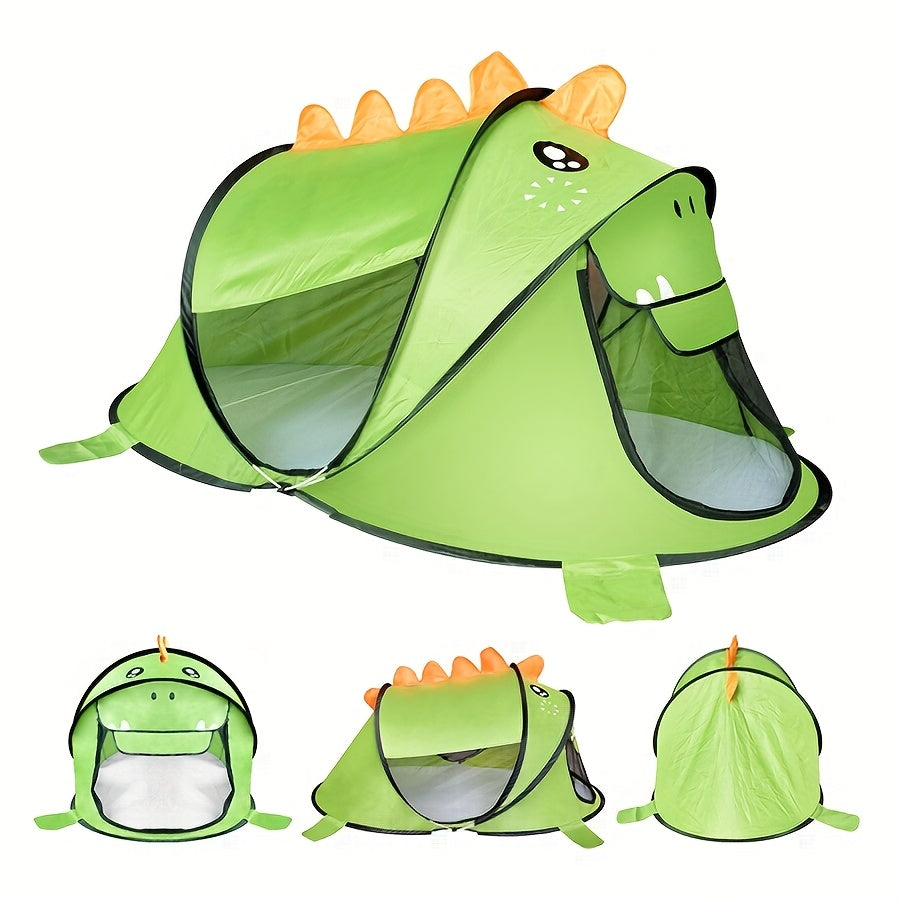 Kinder-Dinosaurier, Hai & Bären Pop-Up Spielzelt-Set mit UPF 50 – Atmungsaktiv & Tragbar für Babys & Kleinkinder