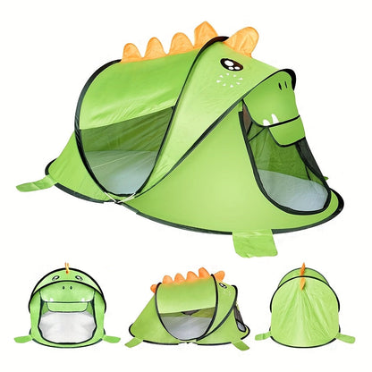 Kinder-Dinosaurier, Hai & Bären Pop-Up Spielzelt-Set mit UPF 50 – Atmungsaktiv & Tragbar für Babys & Kleinkinder