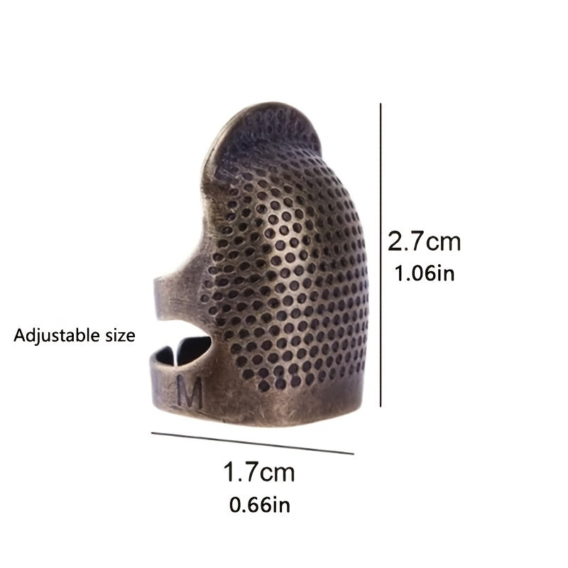 Vintage Metall Nadelfinger – Robuster Schutz beim Nähen