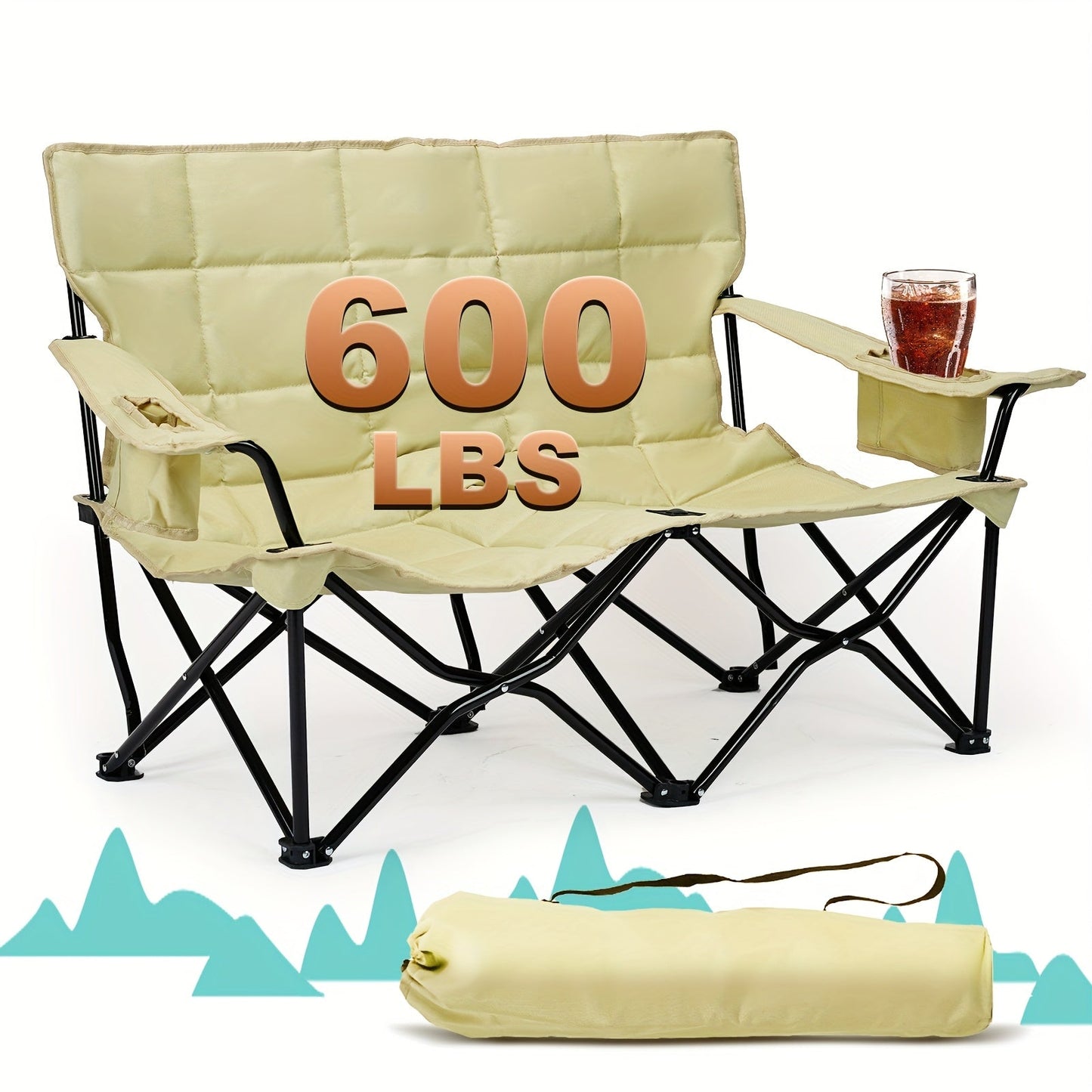 CampEase Loveseat Campingstuhl – Luxus Sitzkomfort für Zwei