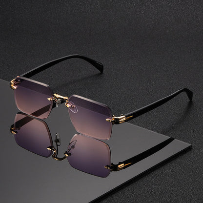 Randlose Quadratische Brille für Herren – Eleganz und Komfort in Einem