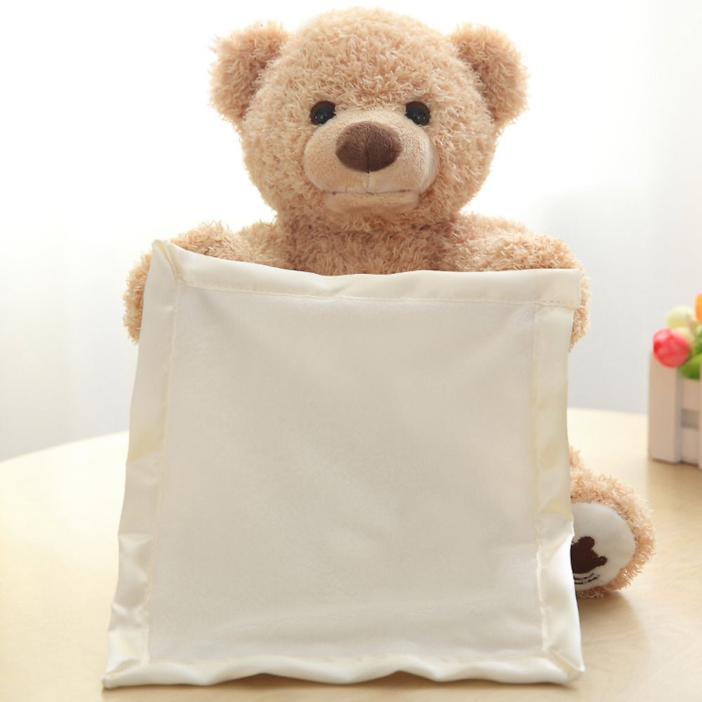 Kuschelbär – Tröstender Kuschelfreund mit Komforttuch für Kinder