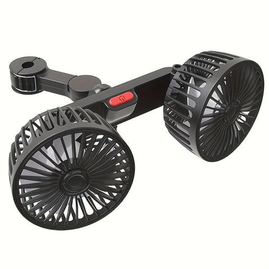 Tragfan Dual Car Fan – 5-Blatt 360° Rotierend Ultra-Leise