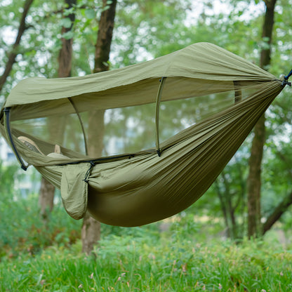 CampEase 3-in-1 Hängematte – Schutz und Komfort für Outdoor-Abenteuer