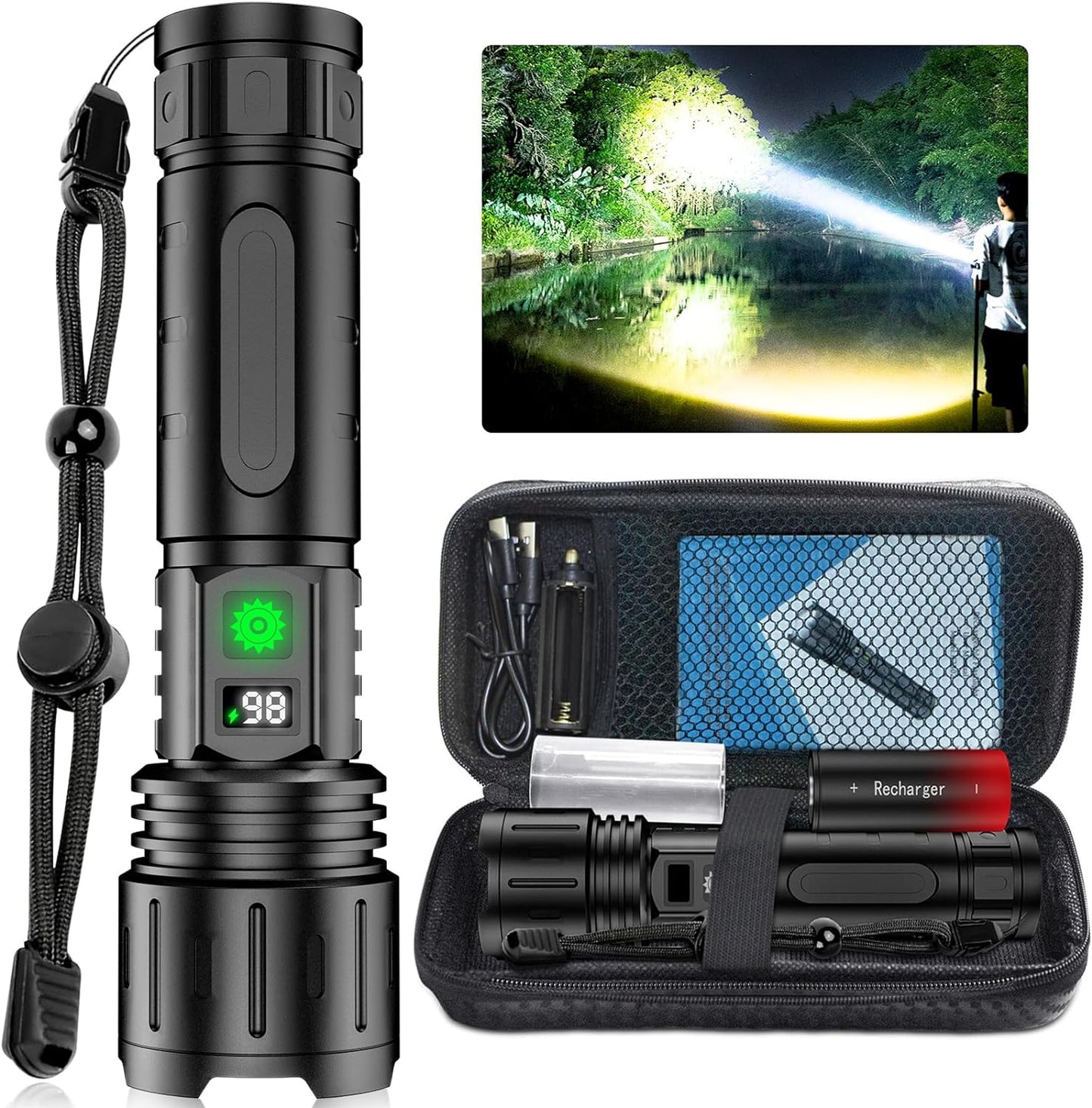 UltraBright Taschenlampe – Leistungsstark und Aufladbar