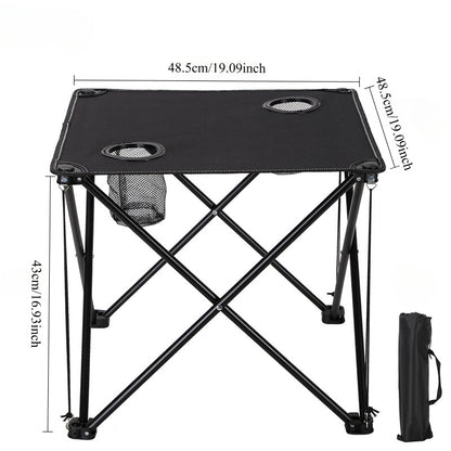Klappbarer Outdoor Tisch- und Stuhlset – Tragbar für Camping & BBQ