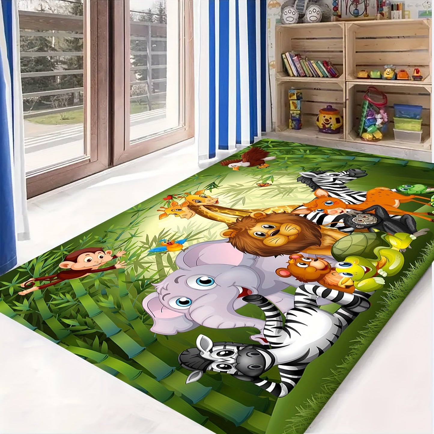 SafariAbenteuer Teppich - Für Eine Verspielte Atmosphäre im Kinderzimmer