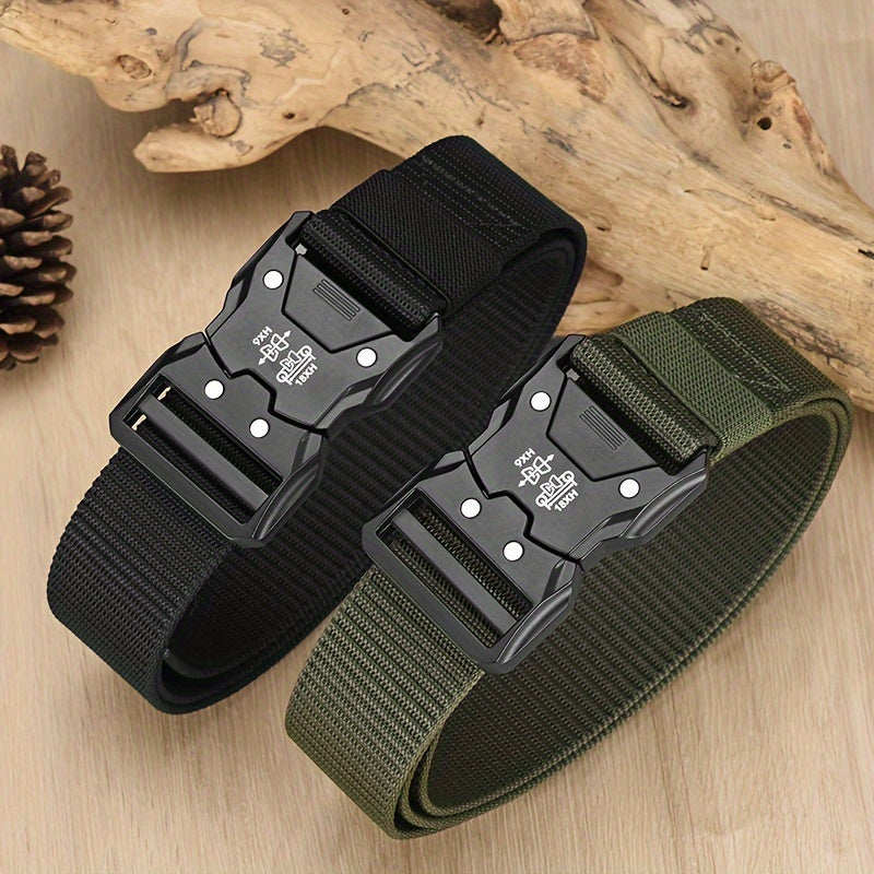 Unisex Taktischer Nylon Gürtel – Robust, Atmungsaktiv und Vielseitig