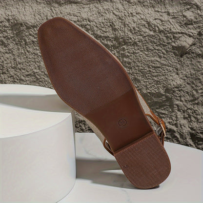 Damen Sandalen mit Metallverschluss – Stilvoll und Komfortabel mit Quadratzehen