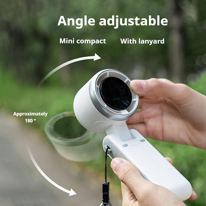 Kompakter Turbo Handventilator – 3-in-1 USB wiederaufladbar mit 5 Geschwindigkeiten