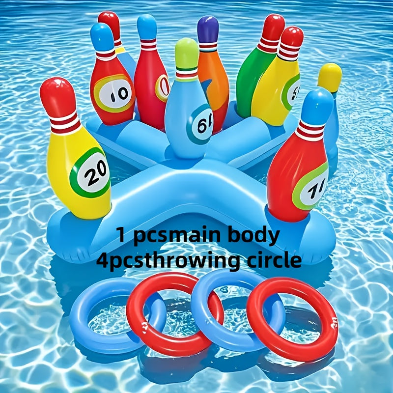 Aufblasbares Wasser-Bowling-Set – Lustiges Poolspiel für alle