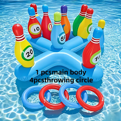 Aufblasbares Wasser-Bowling-Set – Lustiges Poolspiel für alle