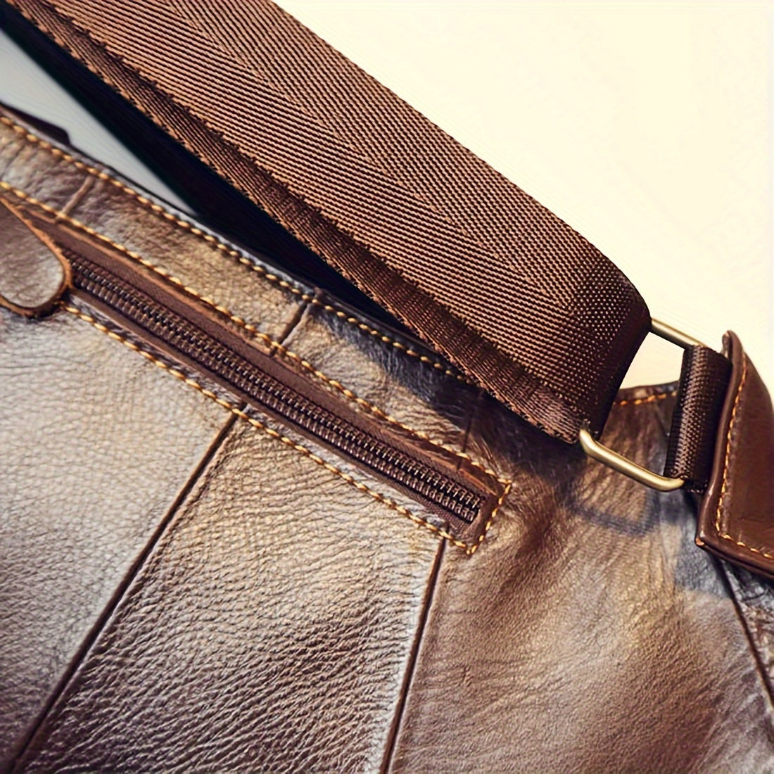 Vintage Klassische Leder Slingtasche – Kompakt und Langlebig