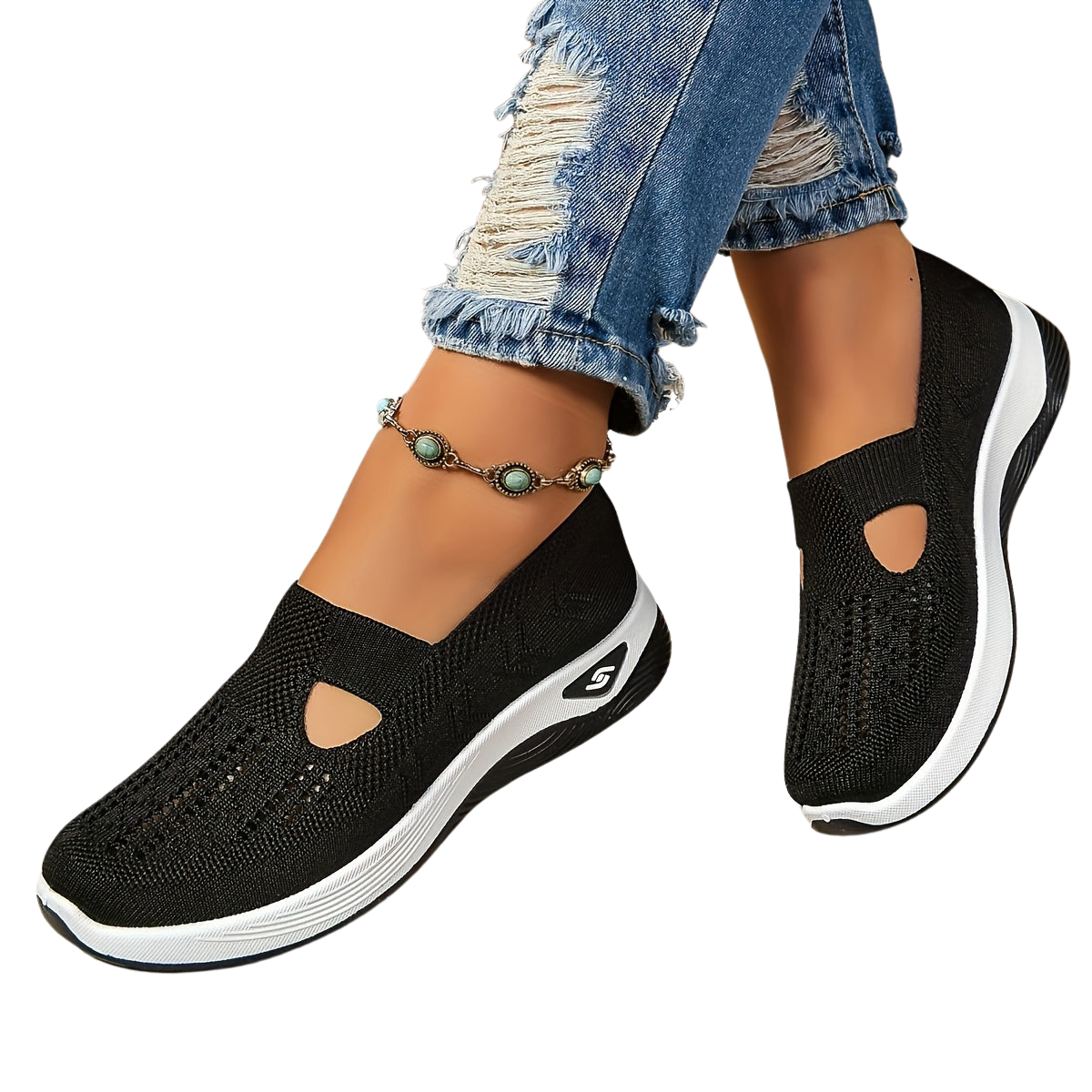 Lässige, atmungsaktive Slip-on-Sneakers